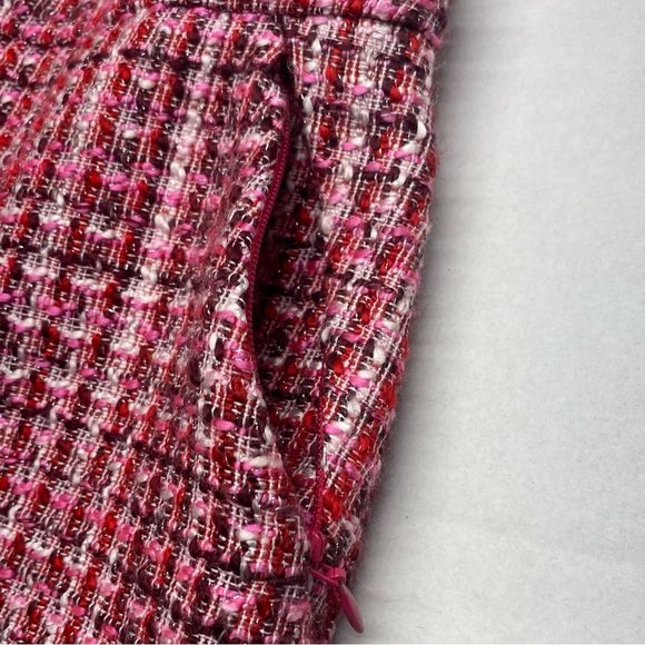 Y2K PINK TWEED SKIRK WHITE HOUSE BLACK MARKET SZ 6 CLUELESS COLLEGE PREP - Picture 6 of 12